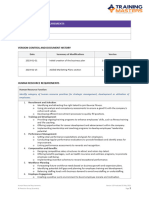BSBHRM527 Human Resource Requirements Template v1.0