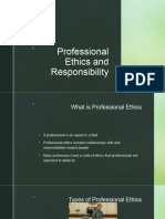 Professional Ethics and Responsibility