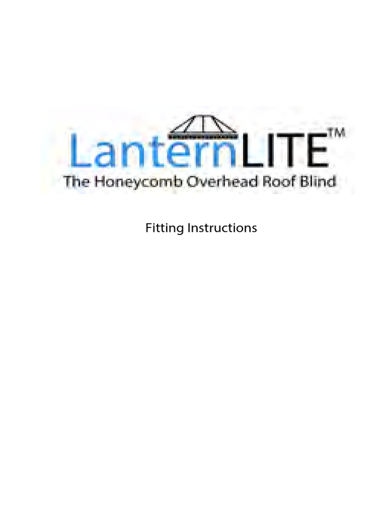 Honeycomb Fitting Instructions 2022 | PDF