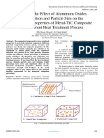 Studying The Effect of Aluminum Oxides Composition and Particle Size On The Mechanical Properties of Metal-TiC Composite For Different Heat Treatment Process