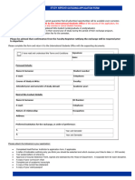 Study Abroad Outgoing Application Form