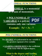 Math 3 Unit 2 Polynomial Functions