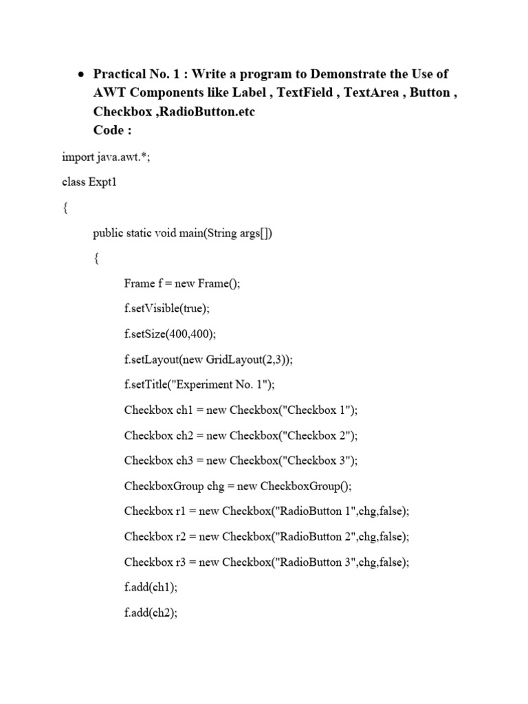 Practicals 1-15 | Download Free PDF | Computing | Software