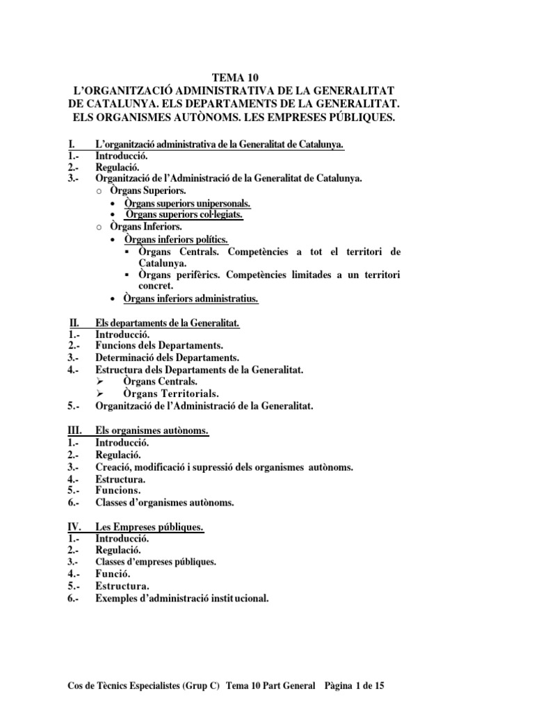 TEMA 10 Part General | PDF