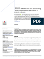 Validation of The Nelwan Score As A Screening Tool For The Diagnosis of Typhoid Fever in Adults in Indonesia
