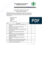 Format Skrining Kesehatan Peserta Didik