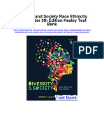 Diversity and Society Race Ethnicity and Gender 5th Edition Healey Test Bank