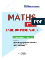 JD Corrigé Math Mon Cahier D'habiletés JD 1ère A