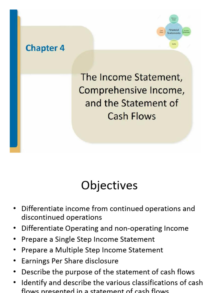 4chapter 4 Income Statement And Statement Of Cash Flows Pdf