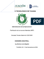 Planificación de Los Recursos Materiales (MRP)