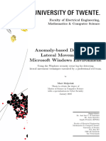 Anomaly-Based Detection Lateral Movement in A Microsoft Enviroment of Meijerink - MA - EWI