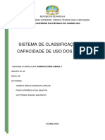 Agricultura Geral, 1. Sistema de Capacidade de Uso Do Solo