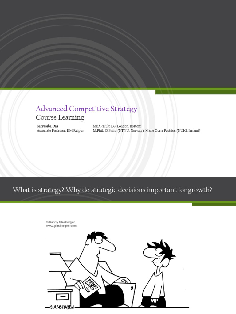 ACSClassNoteACS Summary Module 1 PDF Strategic Management Competitive Advantage