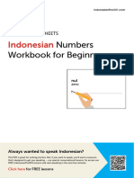 Indonesian Numbers 1-100 Guide | PDF | Learning
