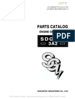 AIRMAN SDG60S 3A2 Parts Catalog Engine Generator BTW