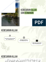 Kebesaran Allah Dan Keimanan