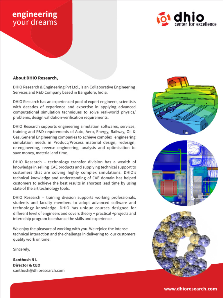 DHIO Research Engineering Services Overview | PDF | Finite Element ...
