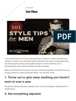 101 Style Tips For Men - The Art of Manliness