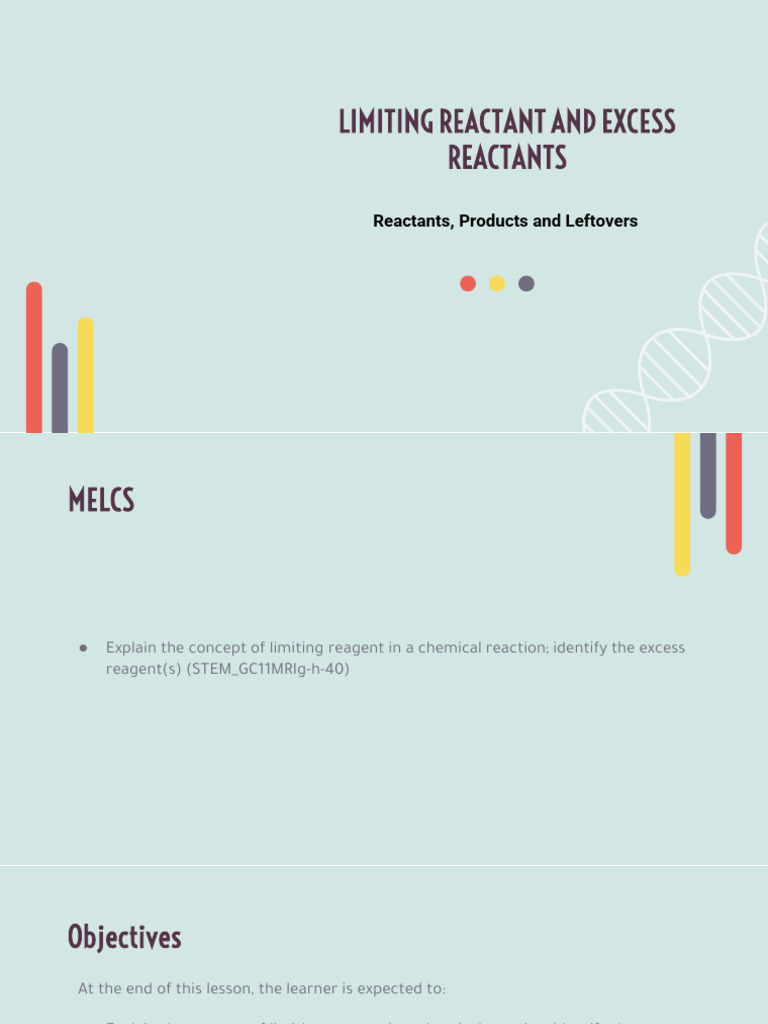 Limiting And Excess Reagents Pdf Chemical Reactions Ammonia