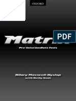 Matrix Pre Intermediate Tests