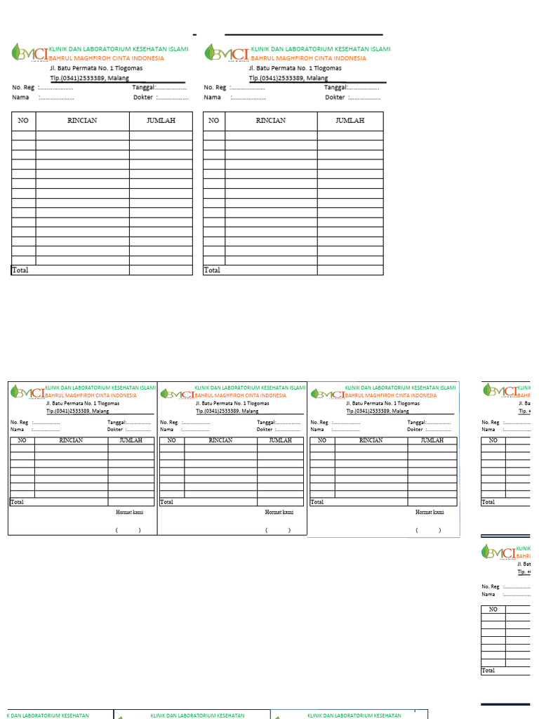Format Nota Lab | PDF