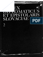 MARSINA, Richard (Ed.) - Codex Diplomaticus Et Epistolaris Slovaciae 2 (1987)