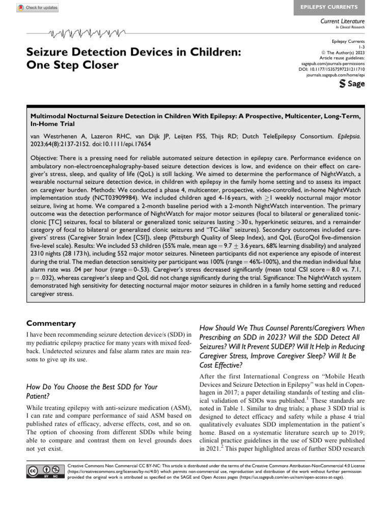 Joshi 2023 seizure detection devices in children one step closer pdf