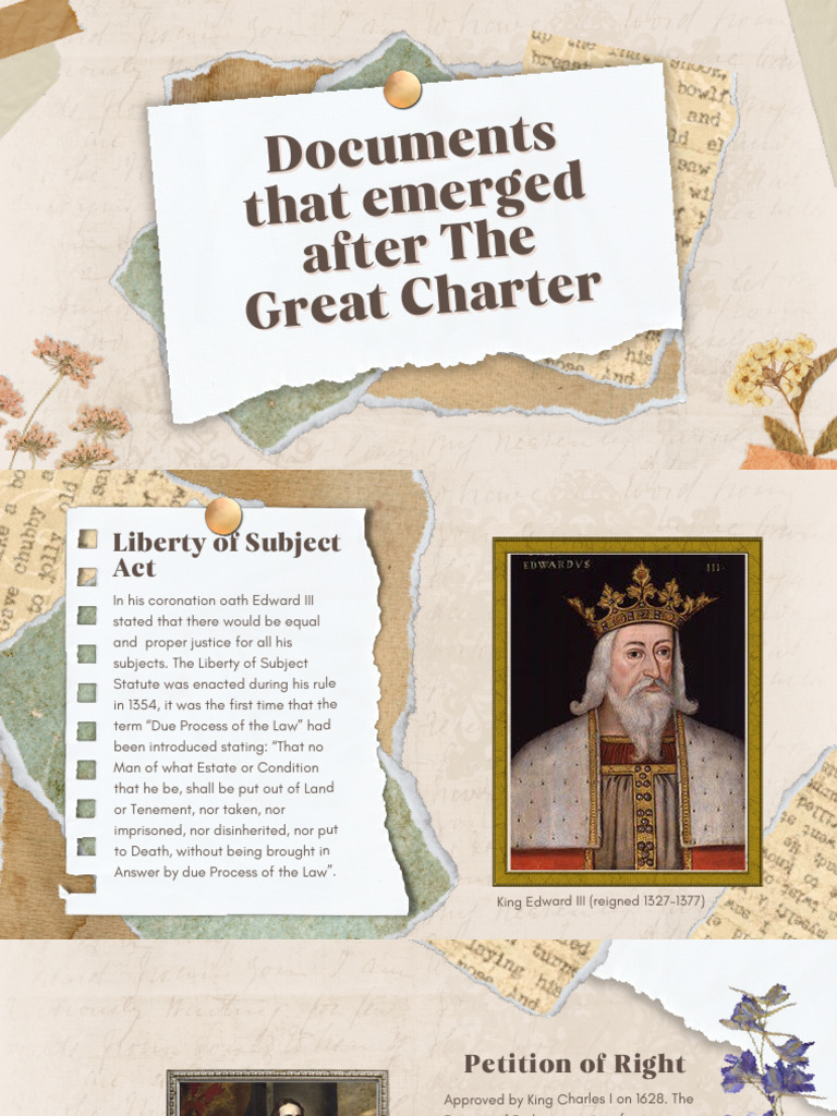 British Evolution of Magna Carta by Juli | PDF | Due Process | Justice