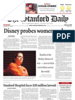 The Stanford Daily: Disney Probes Women and War