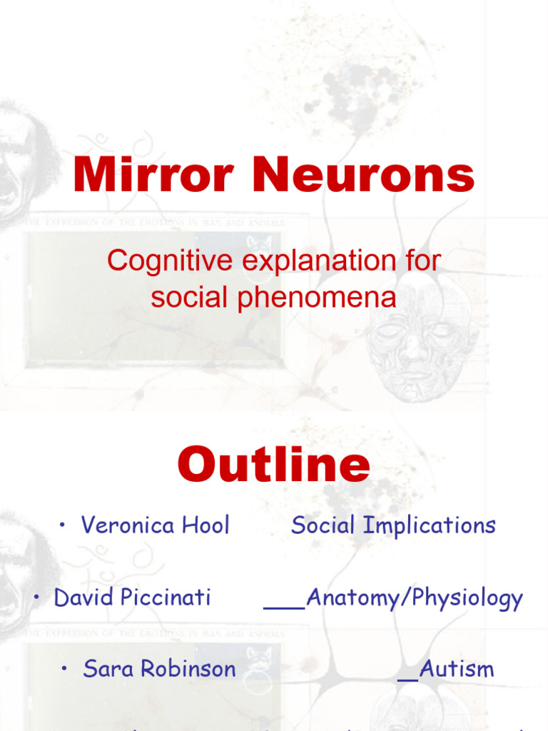 Mirror Neurons PDF Theory Of Mind Autism Spectrum