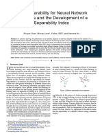 Data Separability For Neural Network Classifiers and The Development of A Separability Index