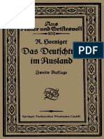 (Aus Natur Und Geisteswelt) Robert Hoeniger - Das Deutschtum Im Ausland Vor Dem Weltkrieg-Vieweg+Teubner Verlag (1918) - Compressed