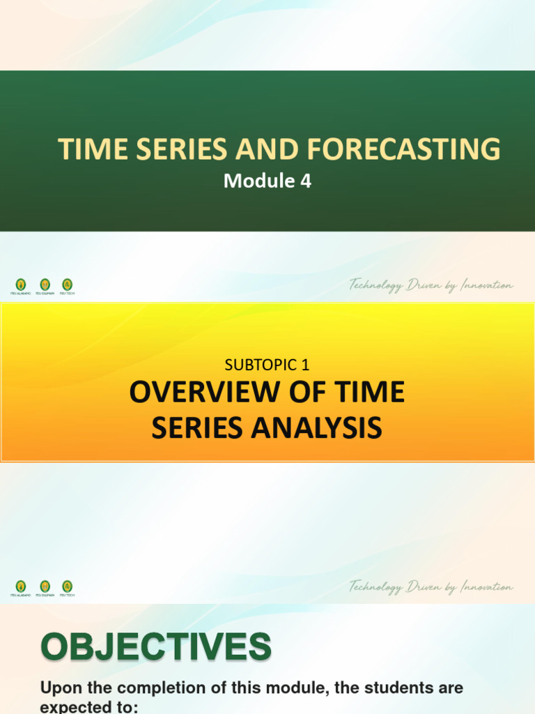 Overview of Time Series Analysis | PDF | Forecasting | Time Series