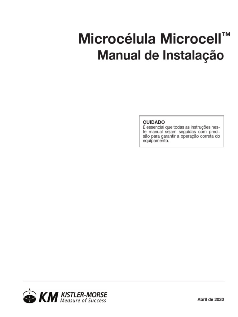 Manual Microcelula Microcell Kistler Portugues-2020 | PDF