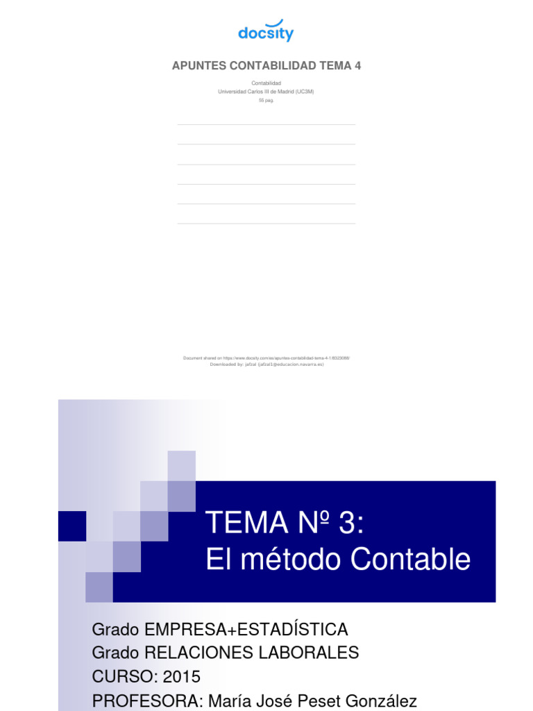 Apuntes Contabilidad Tema 4 1 Pdf Contabilidad Bancos