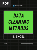 Data Cleaning Methods in Excel