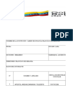 Ficha para La Evaluación de Salud Escolar Parroquia A.F.A