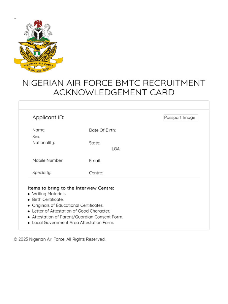 Nigerian Air Force | PDF | Law