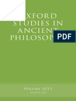 Brad Inwood - Oxford Studies in Ancient Philosophy, Volume XLVI