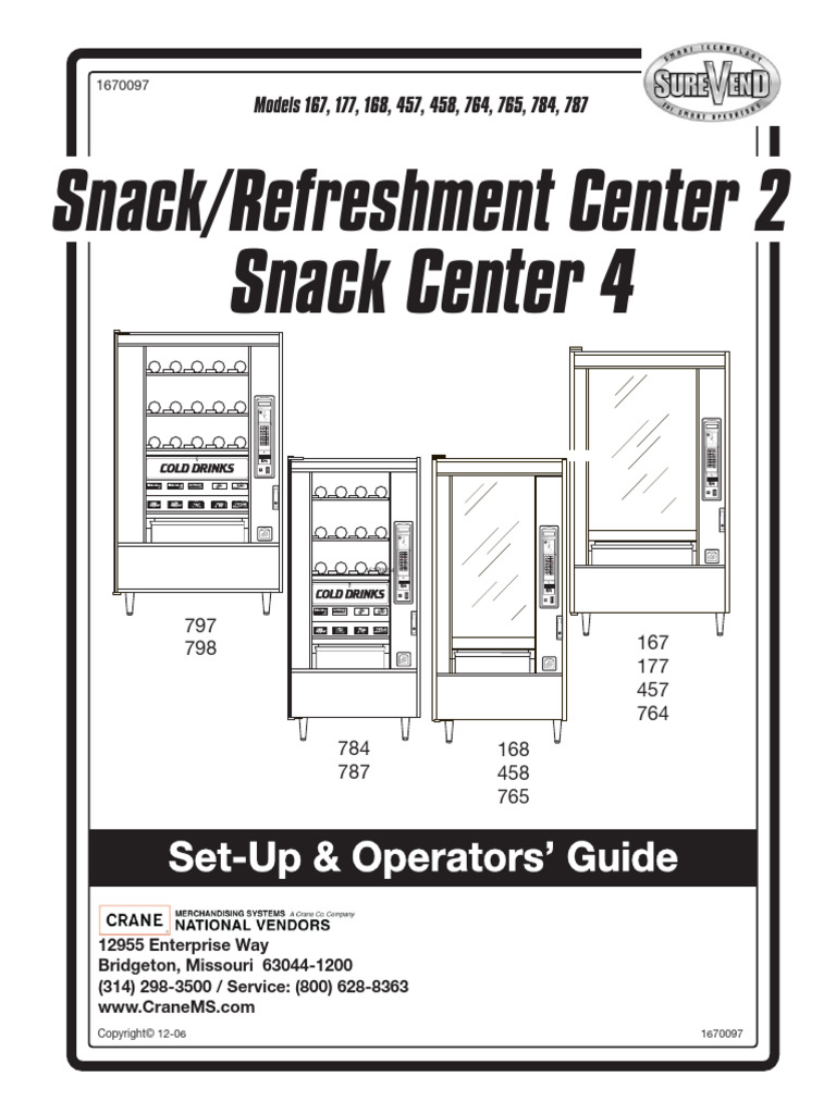 167-168-797-798 Snack Machine | PDF | Light Emitting Diode ...
