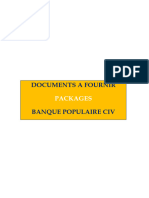 Liste Des Documents A Fournir Nouveaux Packages Bpci