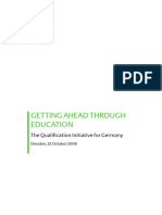 德国 2008GETTING AHEAD THROUGH EDUCATION. The Qualification Initiative for Germany