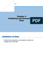 Validating and Documentation of Data