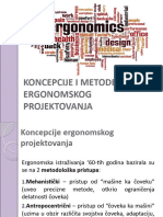 7 Koncepcije I Metode Ergonomskog Projektovanja