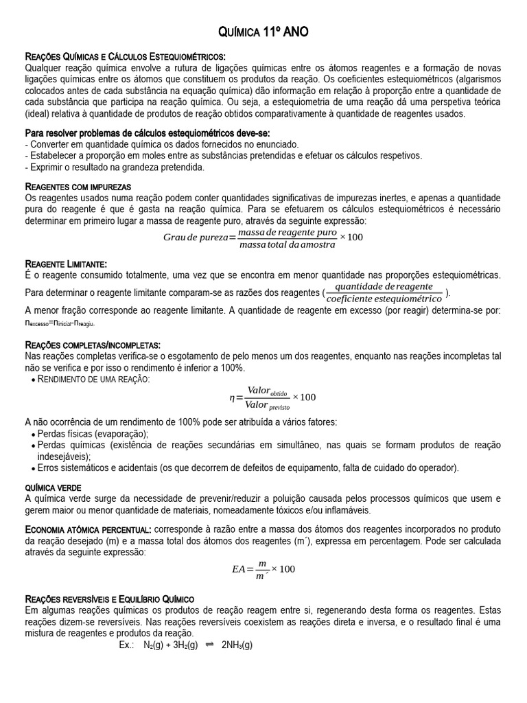 Resumos quimica 11 novo programa 2016 pdf equil brio