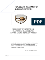 Assessment of Nutritioan Practices and Associated FactorsYigremachew