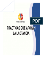 Prácticas Que Apoyan La Lactancia