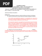 MEC4108 CAT ONE 2022 Marking Guide