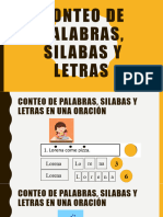Conteo de Palabras, Silabas y Letras..