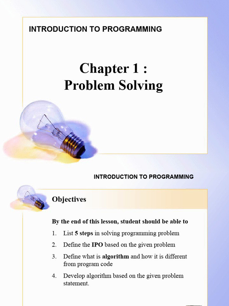 01-Tcp2103-Problem Solving | PDF | Computer Programming | Programming